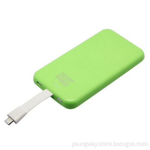 4000mAh Capacity Power Bank, 5v/1A Output Dual USB Port, Size: 112*W60*8mmNew